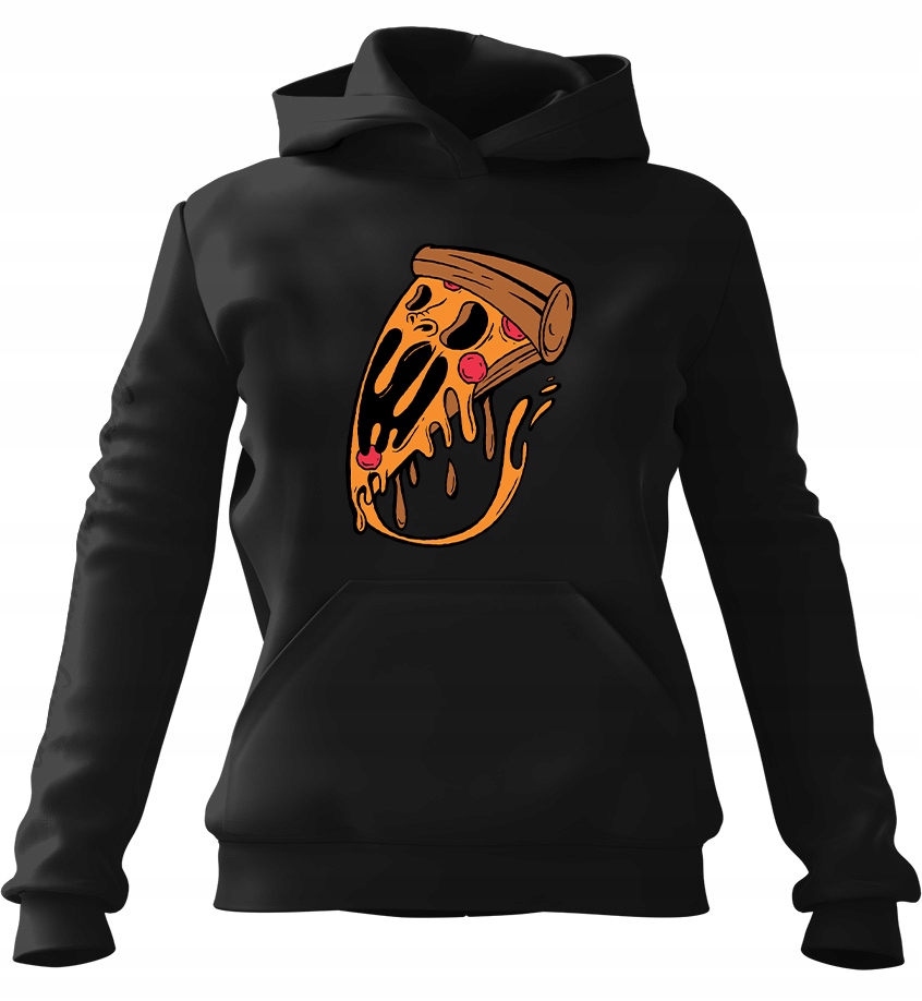 pánská mikina s kapucí Monster Pizza Černá Xs pro muže, muže a muže