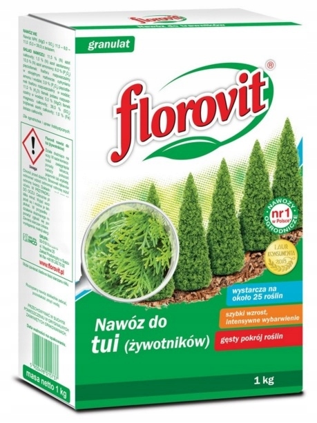 

Nawóz Florovit do tui żywotników granulowany 1 kg