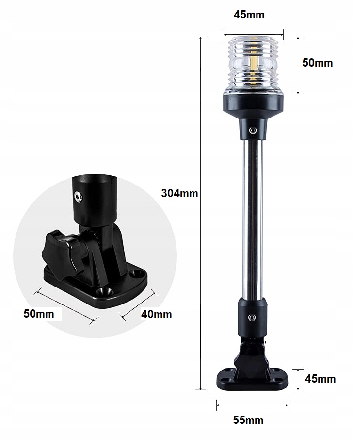ŚWIATŁO LED PONTON ŁÓDŹ JACHT KOTWICA ŻEGLARSTWO EAN (GTIN) 4058255671915