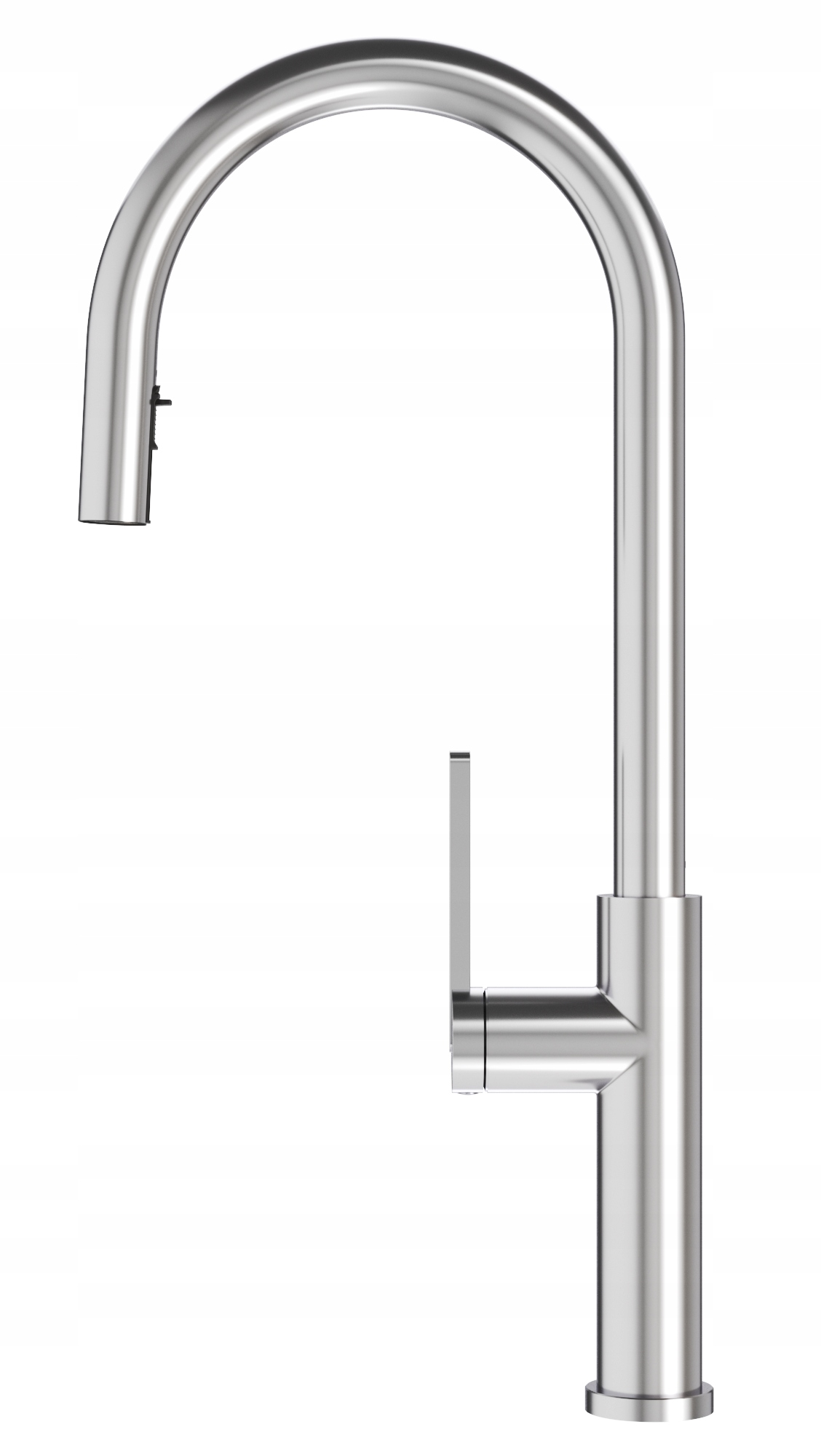 Strieborná Kuchynská Batéria S Výsuvným Výtokom, Chróm, Dvojfunkčný Kohútik Prati