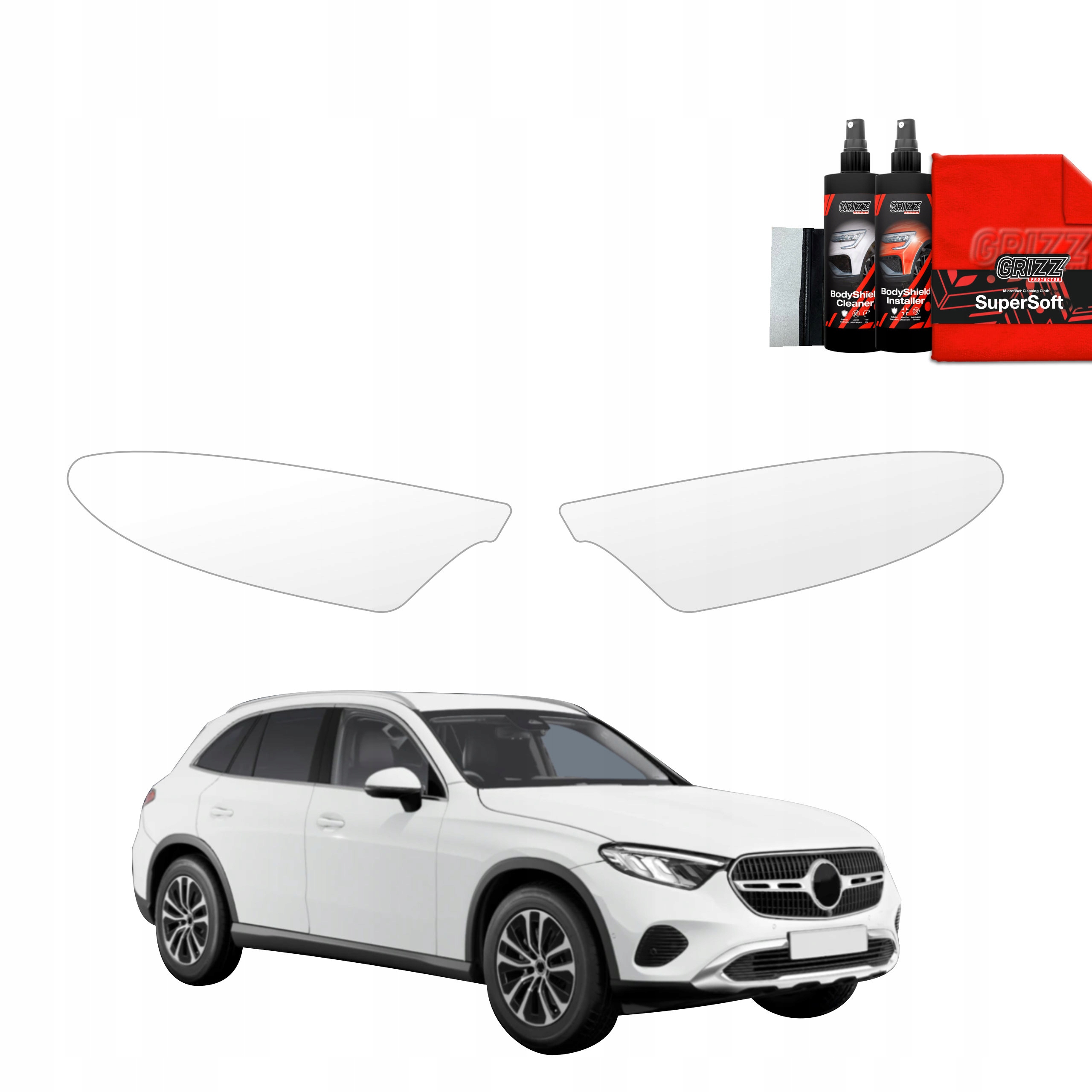 2v1 Fólie na lampy pro Mercedes Glc Wagon (2025)