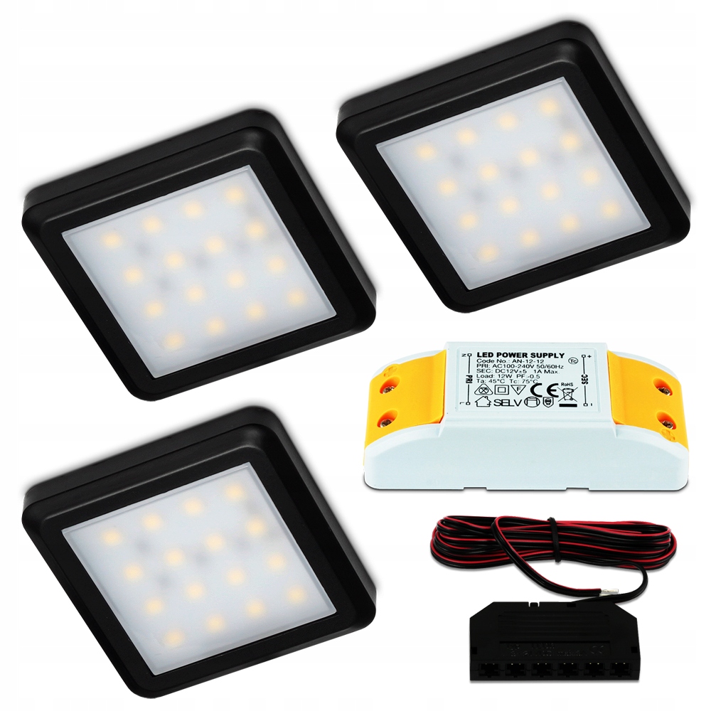 

Kpl 3X Lampa Podszafkowa Led Nad Blat Oczko Led