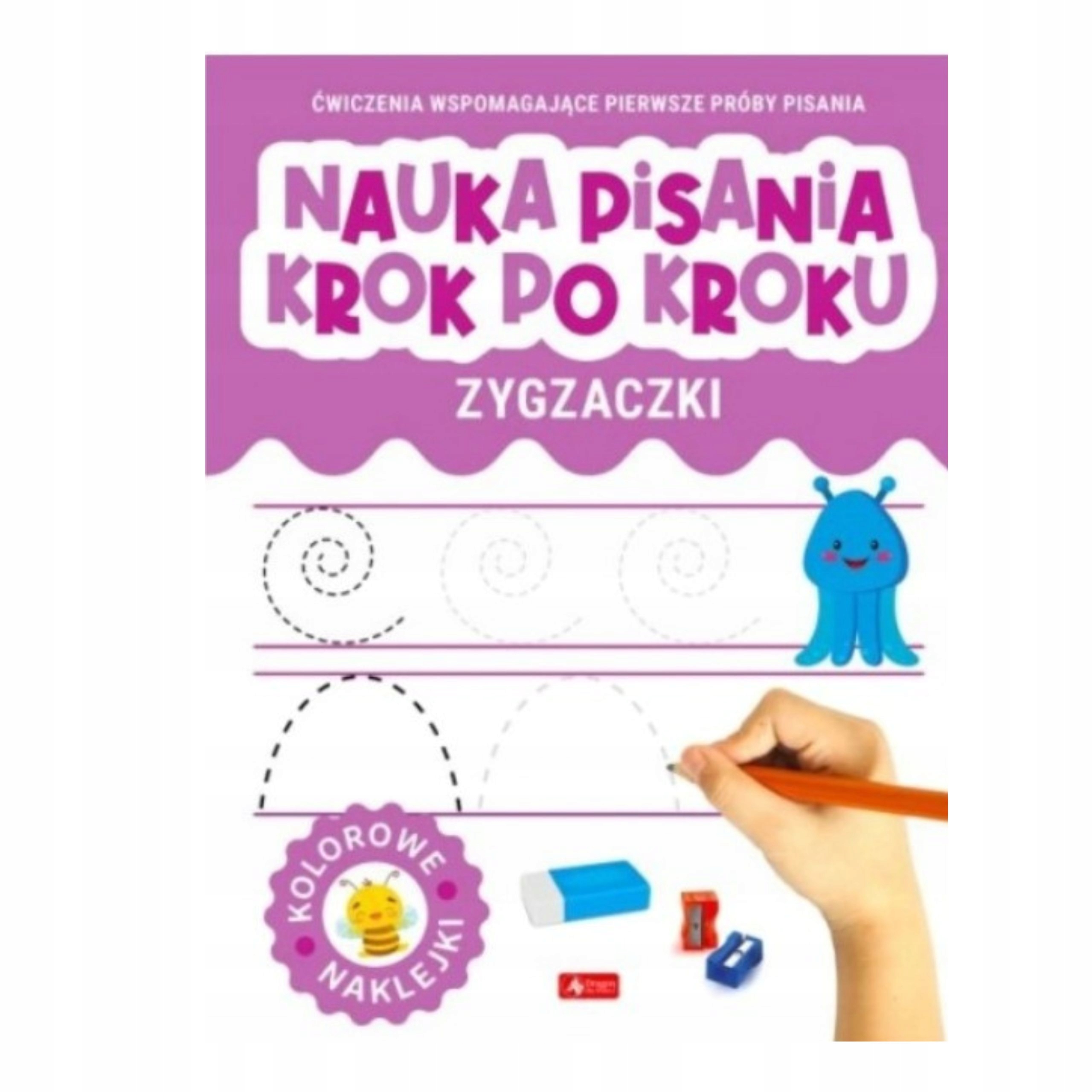 

Książka do nauki pisania zygzaczki kaligrafia