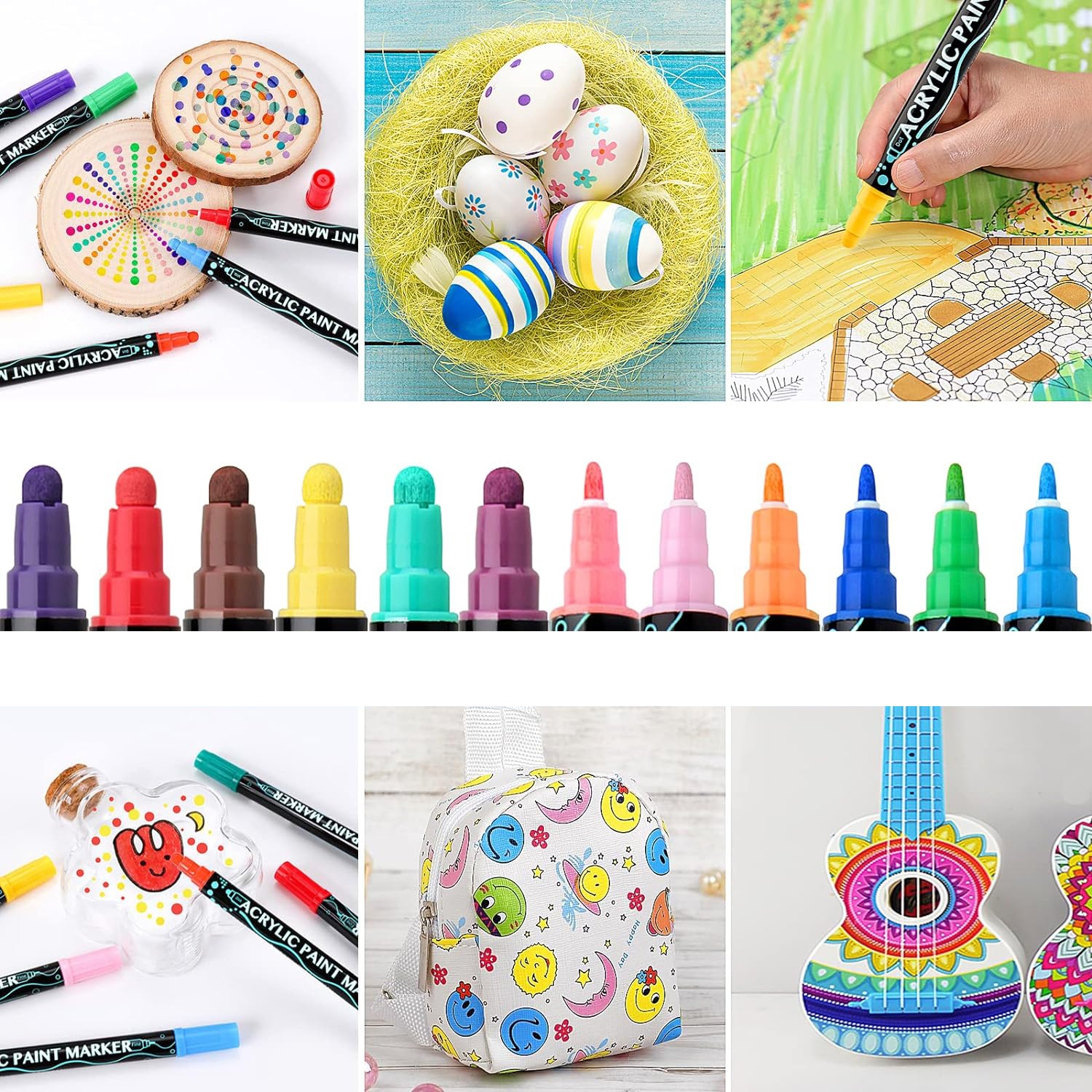 MARKERY PISAKI AKRYLOWE FLAMASTRY 26 KOLORÓW AKWARELOWE Rodzaj mazaki