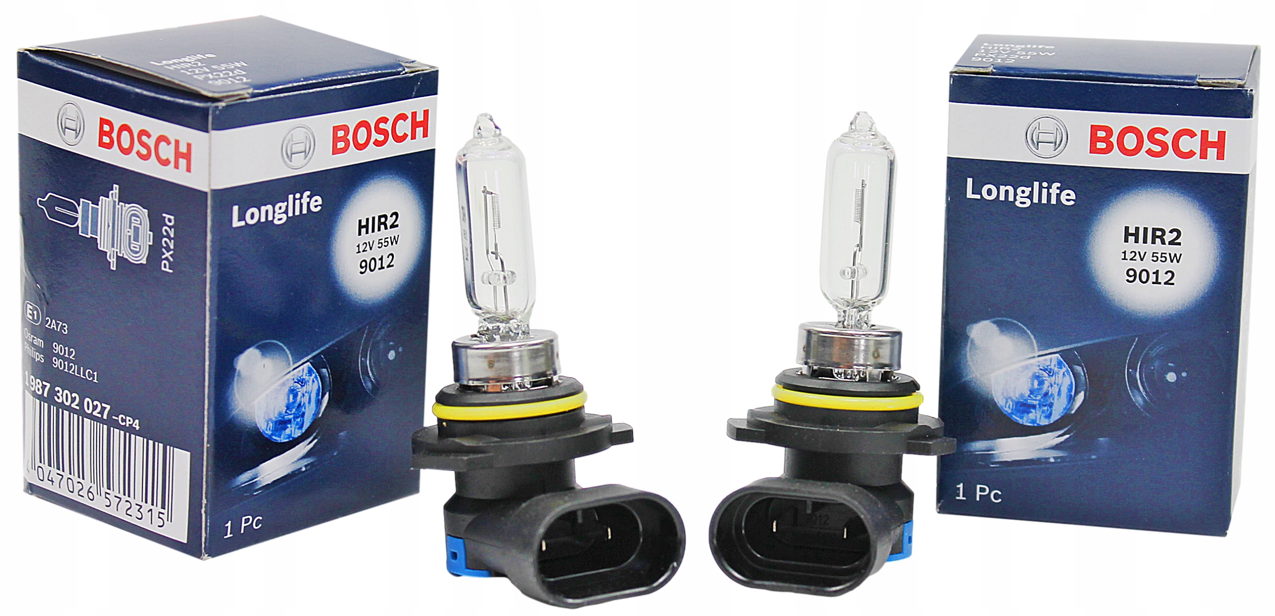 Bosch Żarówka HIR2 1987302027 12V 55W PX22d Longlife 2 Sztuki