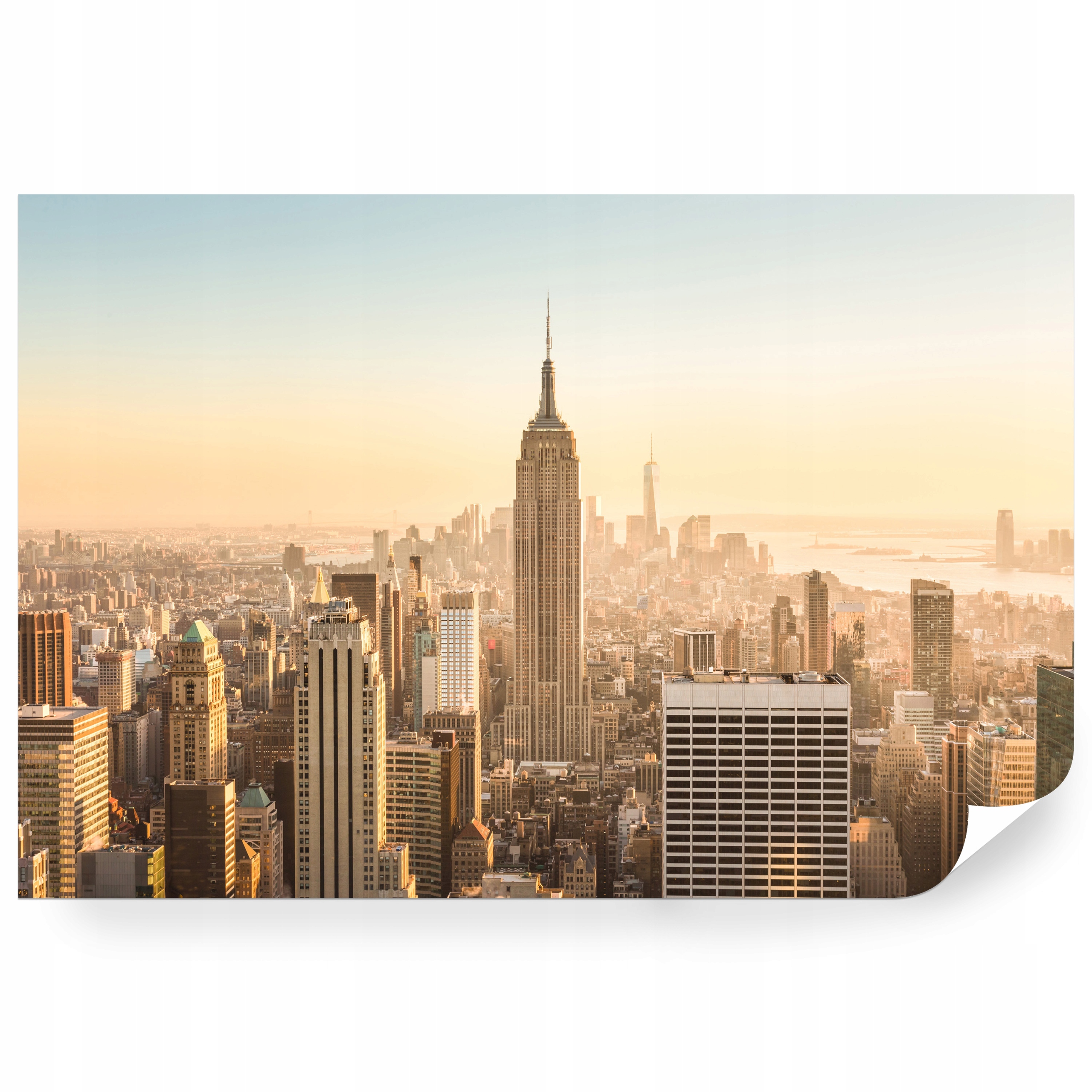 Samolepiaca fototapeta New York Západ Slnka Panoráma 368 x 254 cm