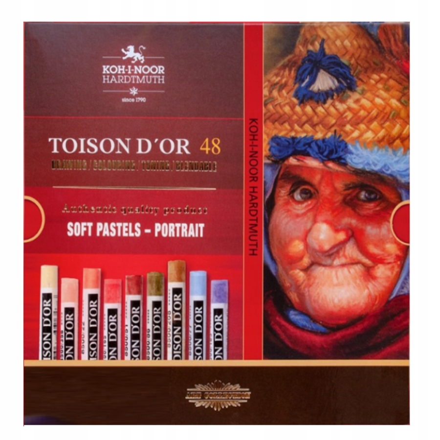 Sada 48 soft portrétních pastelů Koh a Noor