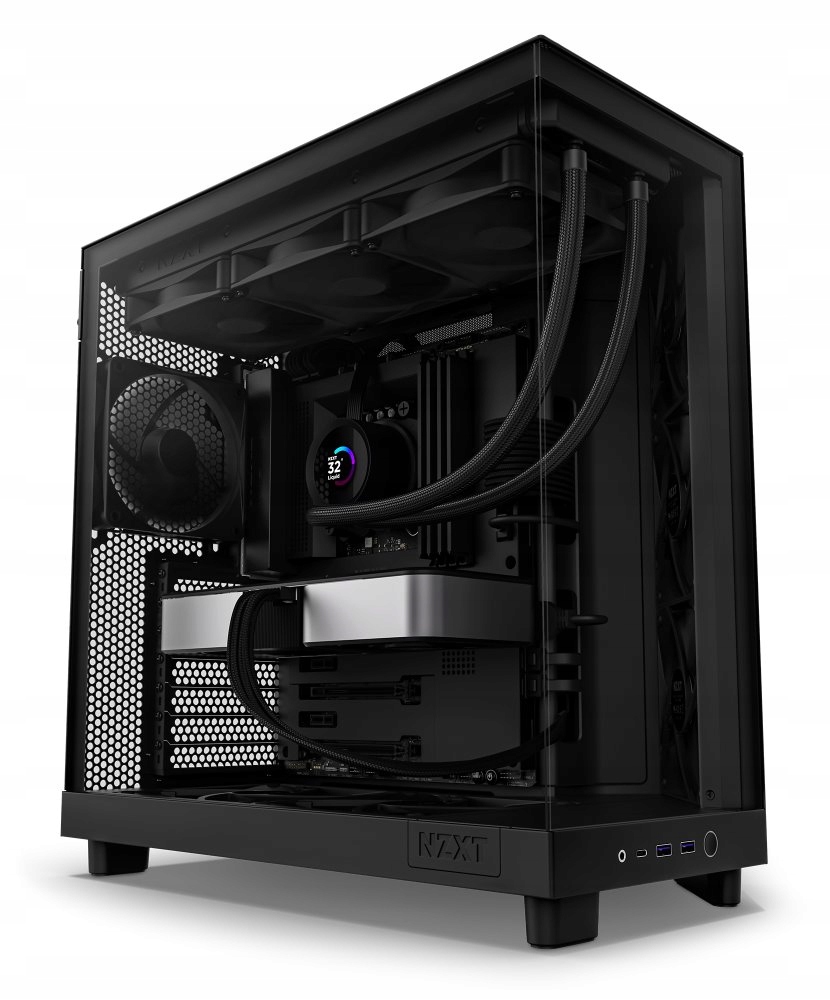 Nzxt skříň H6 Flow dvoukomorová MidT 3x120mm fan 2xUSB 3.2 Usb-c