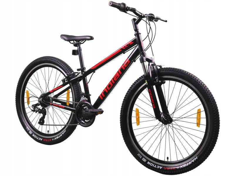 Rower młodzieżowy Indiana X-Pulser 1.6 26 cali dla chłopca Czarno-czerwony