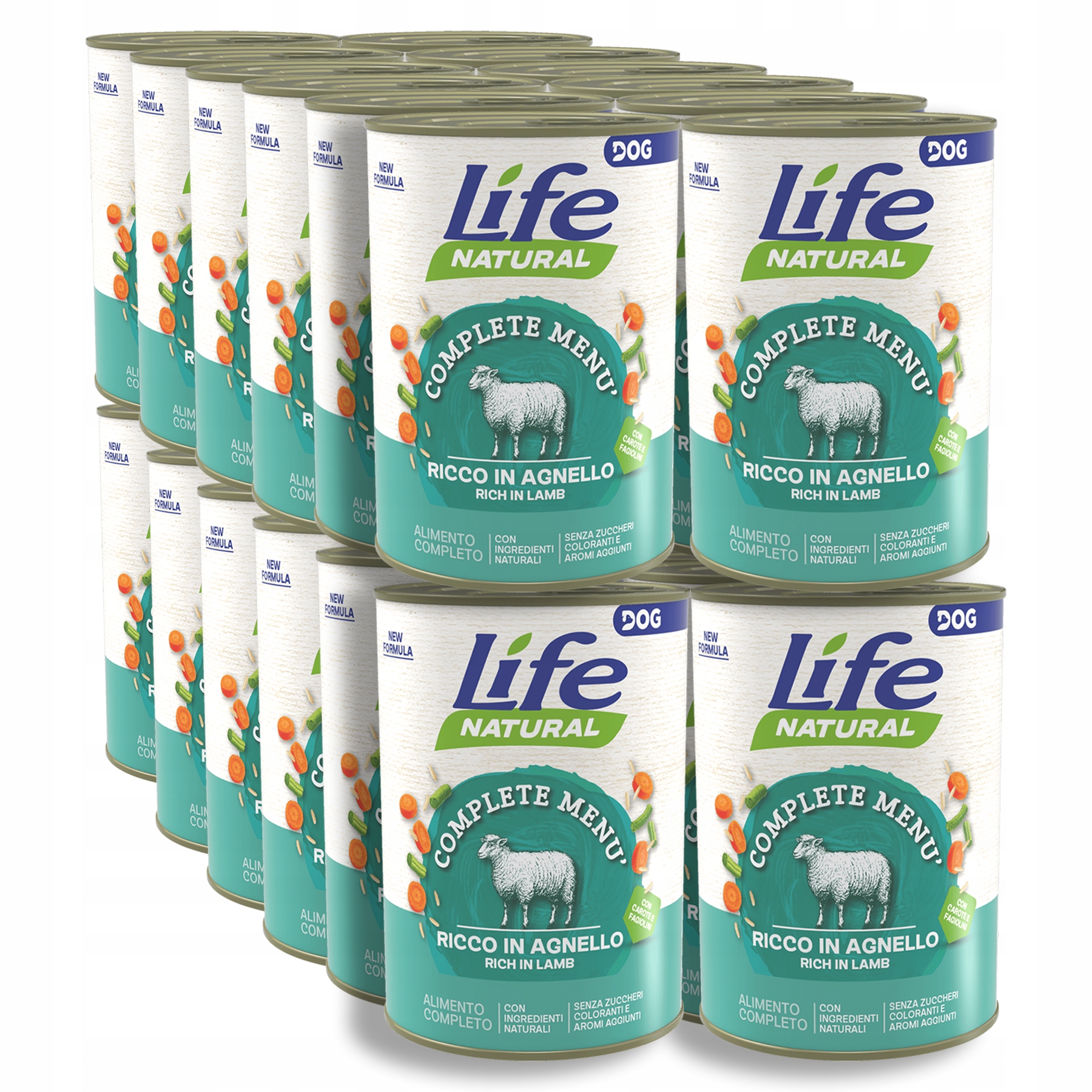 Levně Life Dog Krmivo pro psa konzerva 400g Set 24x400g Jehněčí rýže