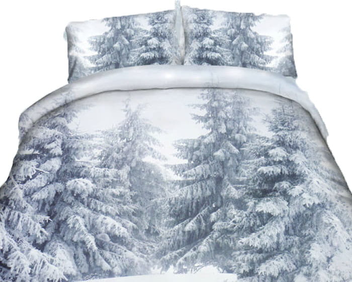Pościel 3D Zima Las 180x200 3 części