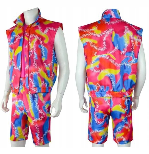 STRÓJ KEN NA ROLKACH FITNESS LATA 80 RÓŻ l Płeć mężczyzna