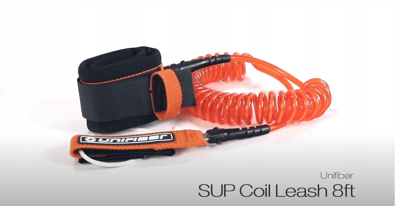 LEASH SKRĘCANY COIL UNIFIBER 8 ft DO DESEK SUP Model Sup Coil Leash 8 ft
