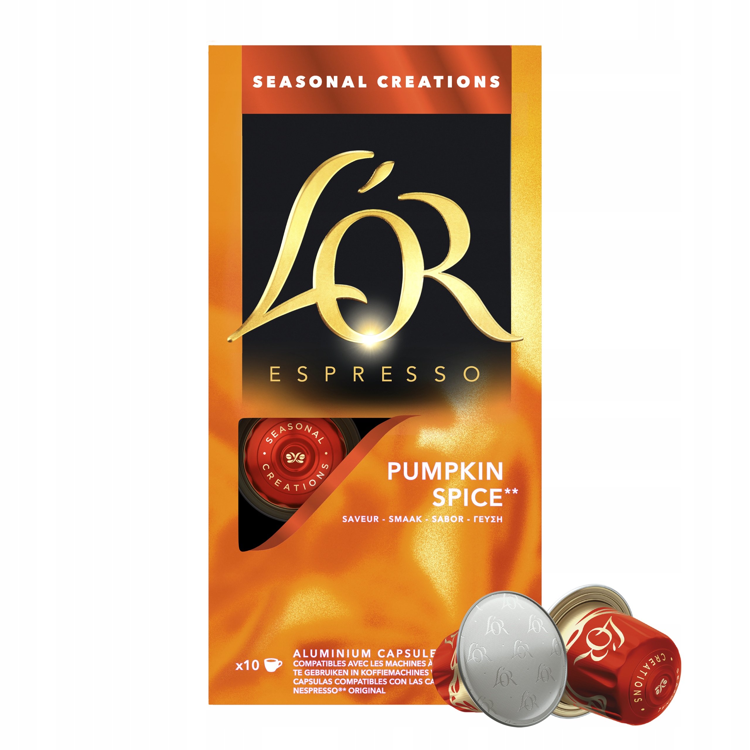 Levně Kapsle Nespresso L'Or Pumpkin Spice 10 ks