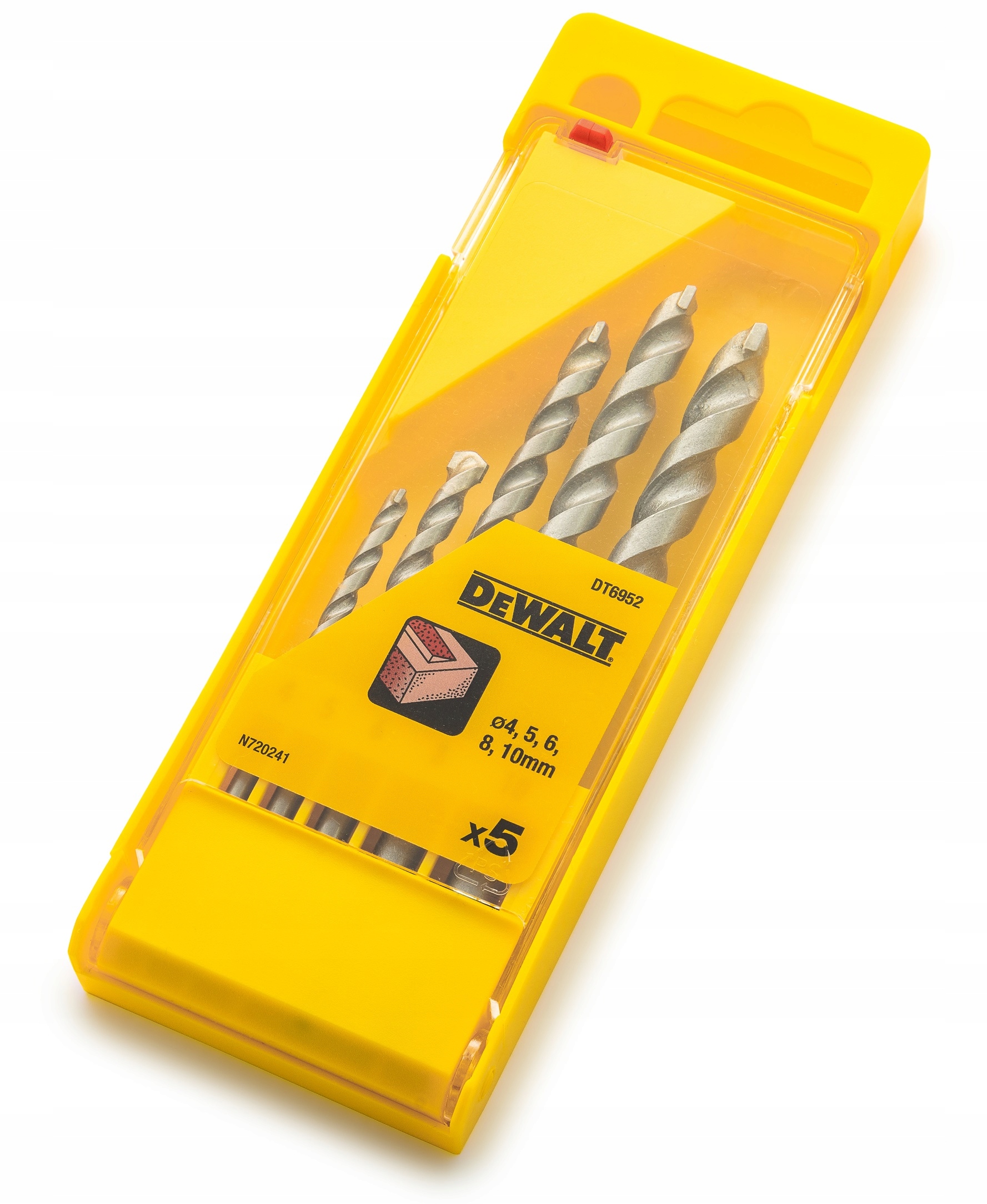 

DeWALT DT6952 Wiertła Do Betonu Zestaw 5szt 4-10mm