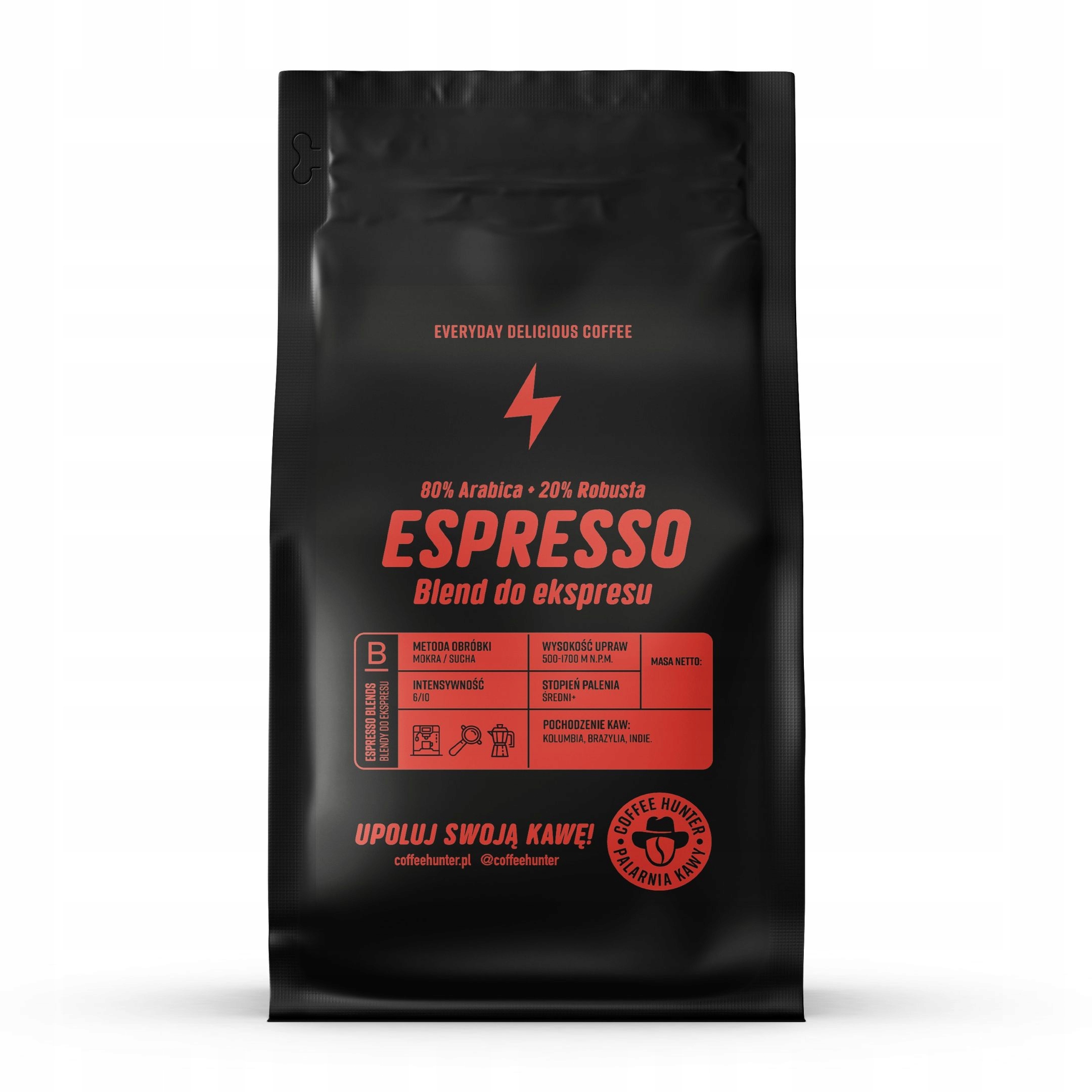 Levně Coffee Hunter Espresso Blend káva 500 g