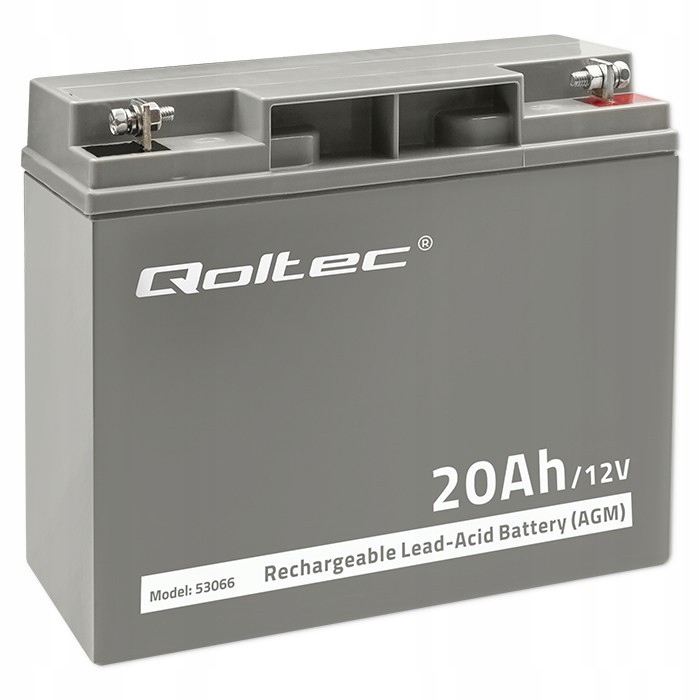 Qoltec Akumulator Agm 12V 20Ah max. 300A