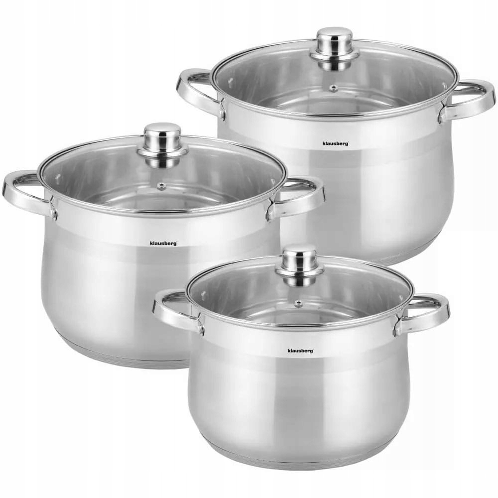 

Garnki Stock Pot 6 Ele 11L+8L+7L Klausberg KB-7177