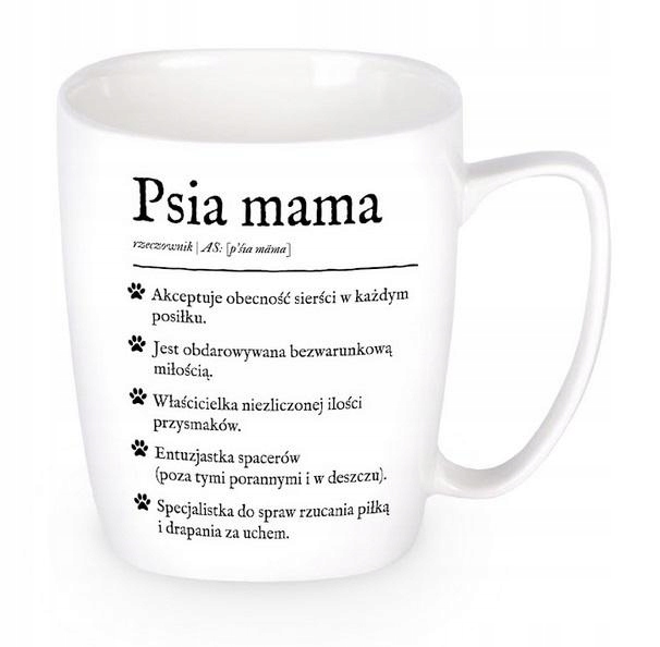 Dárek Hrnek Pro Každého Keramický bílý Psí máma, praktický hrnek