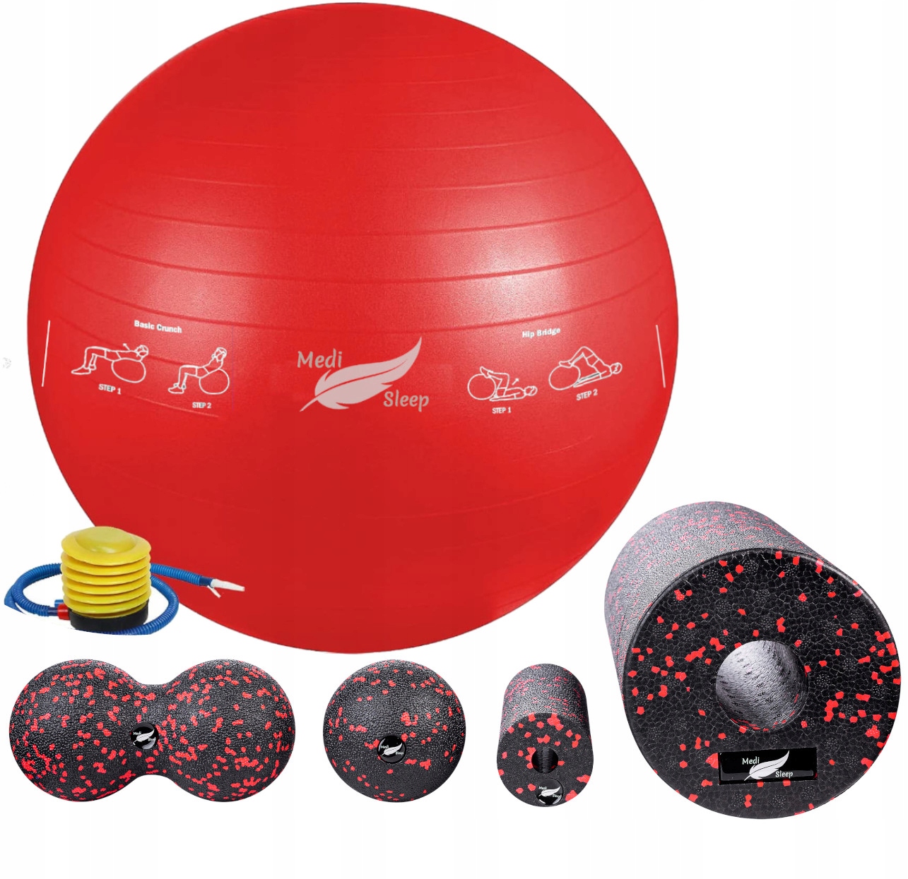 

Zestaw fitness Roller do masażu piłka gimnastyczna