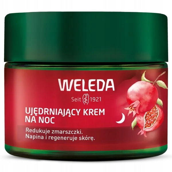 Weleda, zpevňující noční krém s granátovým jablkem a peptidy z maca, 40 ml