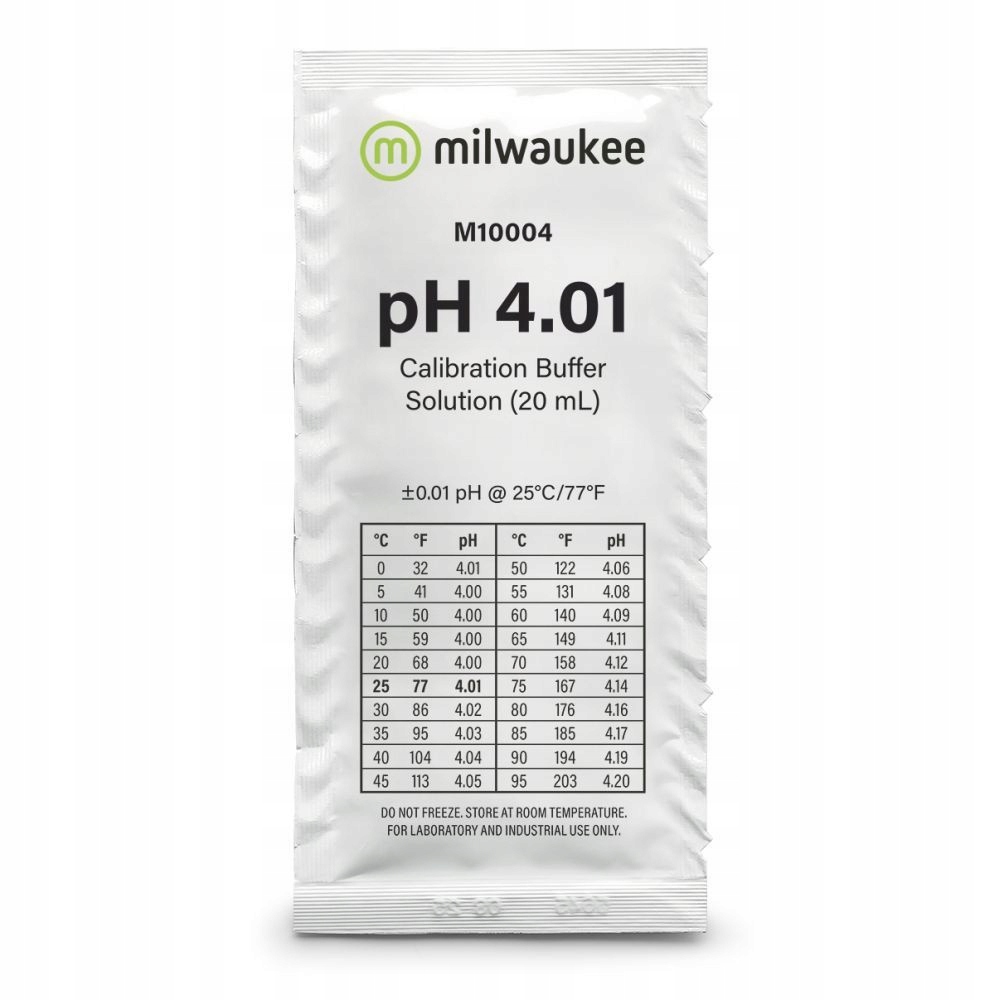 Levně Milwaukee pH 4.01 pufr 20 ml, kalibrační roztok Box 25 ks