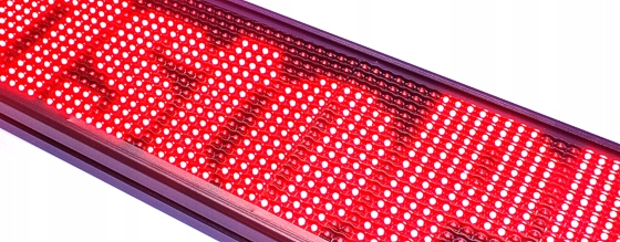 REKLAMA LED 100x20 PANEL CZERWONY - MODUŁ WiFi - STEROWANIE SMARTFONEM Marka bez marki