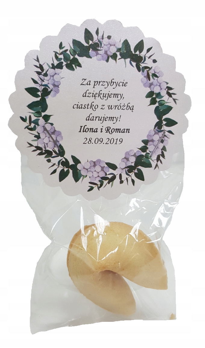 

Brunia podziękowanie Rustykalne Ciasteczko z wróżb