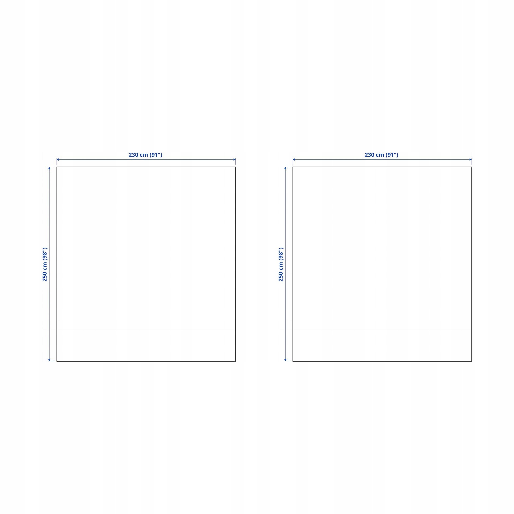 2 ks Přehoz Indira 230x250 cm Bavlna Přírodní Ekologická