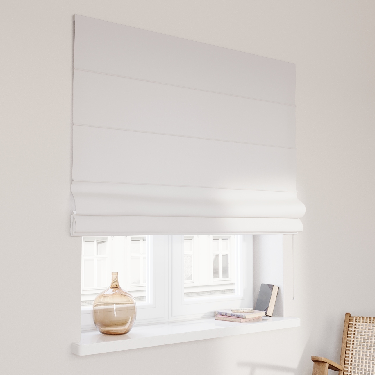 Hotová římská roleta Capri 140 x 180 cm bílá