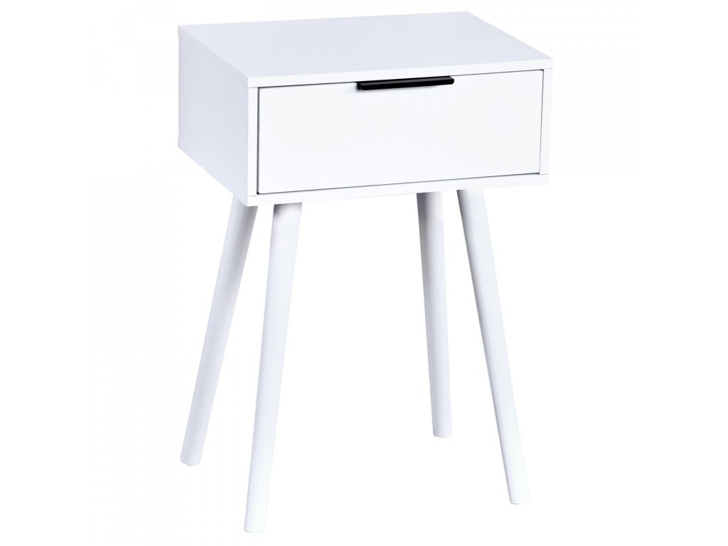 Noční stolek se zásuvkou, borovice, 40 x 30 x 59 cm