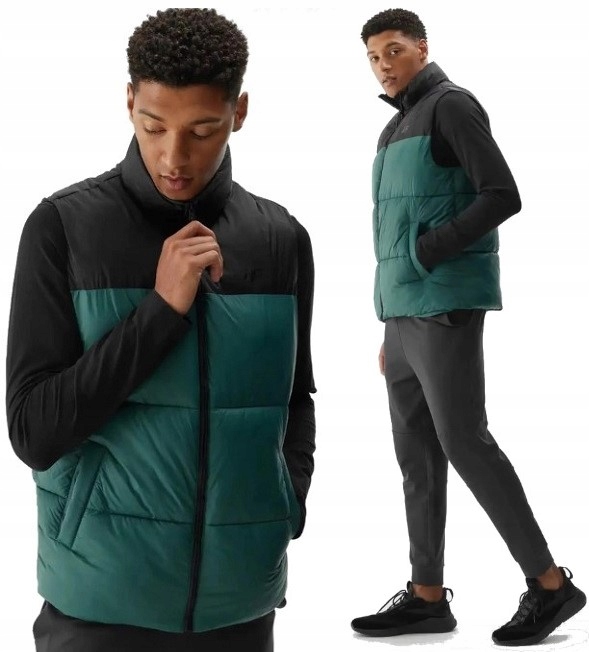 Bunda Bez Rukávů péřová vesta 4F TVJAM147 > S