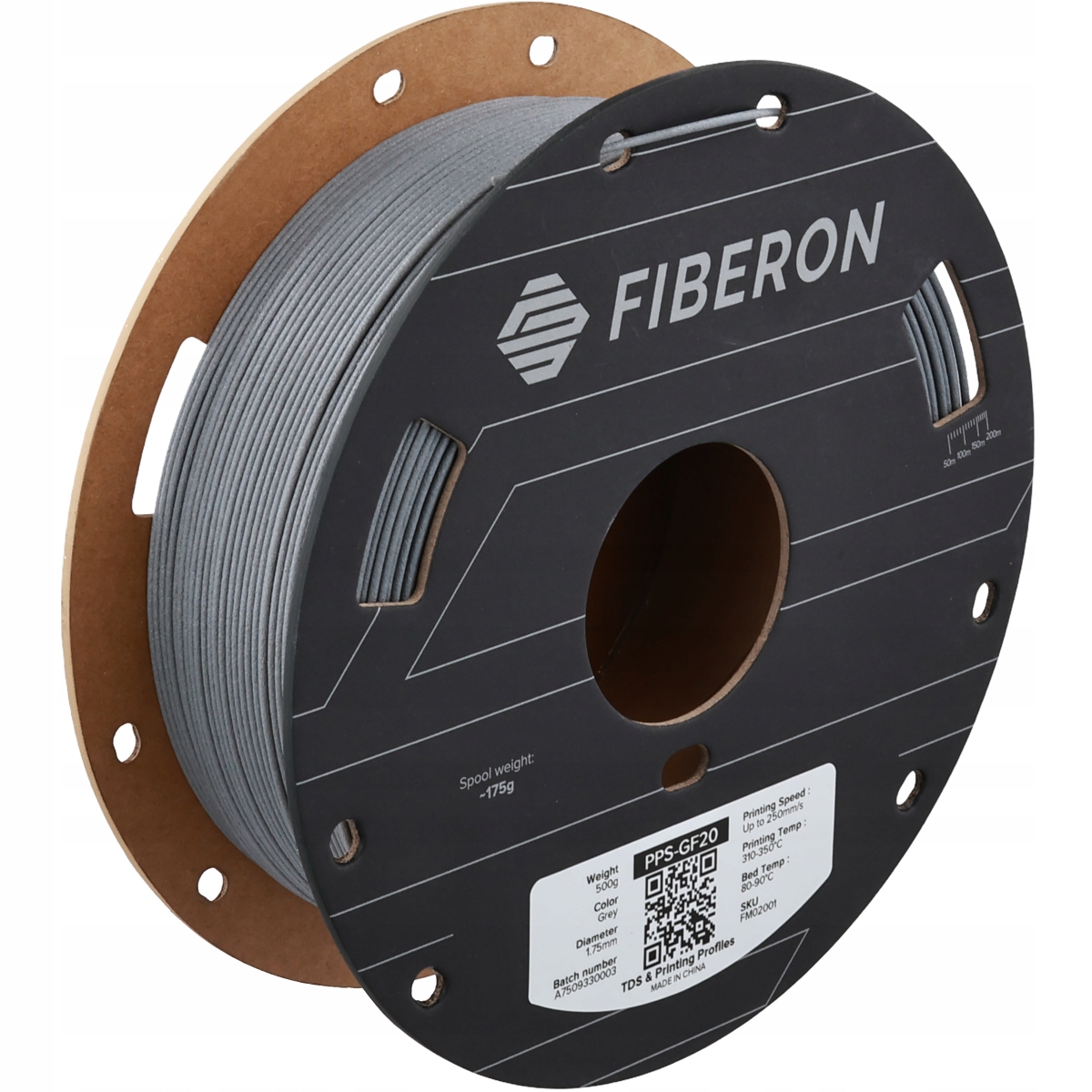 Polymaker Fiberon PPS-GF20 Gray 1.75 mm 0.5 kg