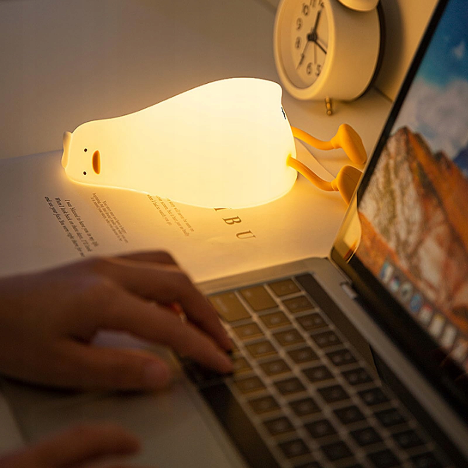 CECOMBINE ENTE LED Lampka Nocna Dla Dzieci USB Timer Dotykowa — miniatura 7