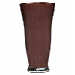 

Szklany Wazon W-57 H:20cm D:12,5cm Brązowy