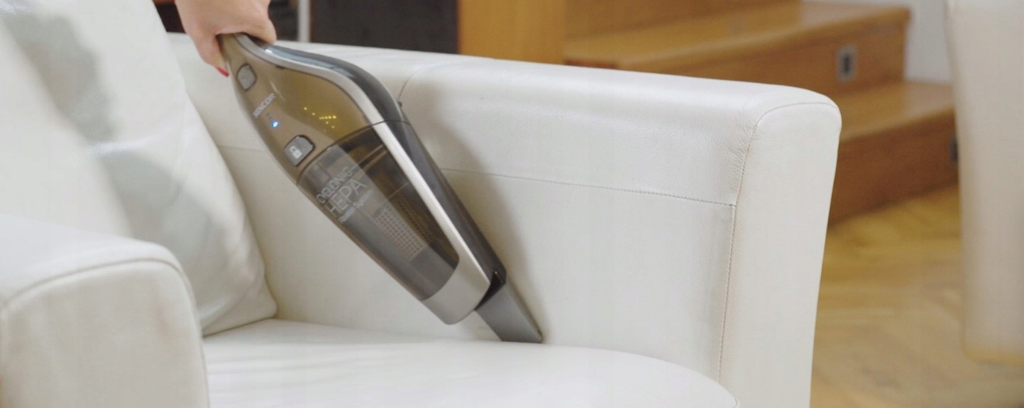 Odkurzacz bezprzewodowy pionowy Sencor bezworkowy Komunikacja wskaźnik ładowania