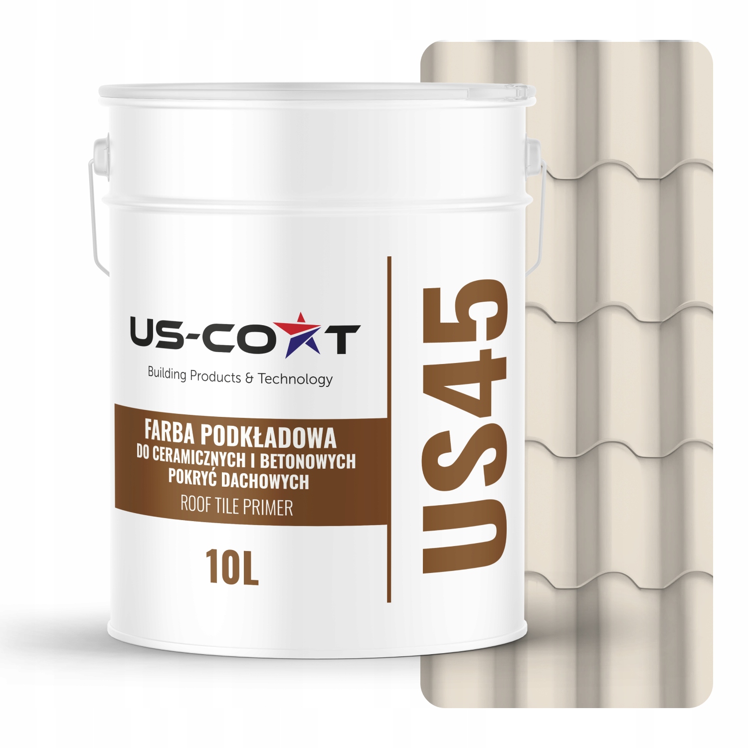 Podkladová Farba Na Keramickú Strechu Betónovú Krémová RAL9001 Mat 10L 71 m2