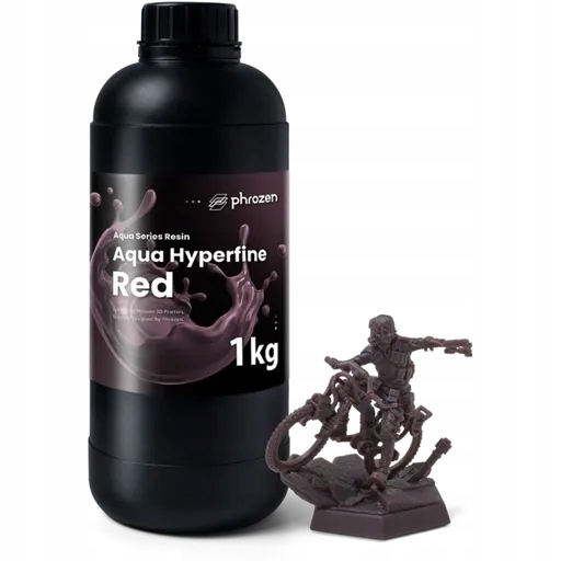 Żywica Uv Phrozen Aqua Hyperfine Red Czerwona 1kg 1l Do Drukarki 3D