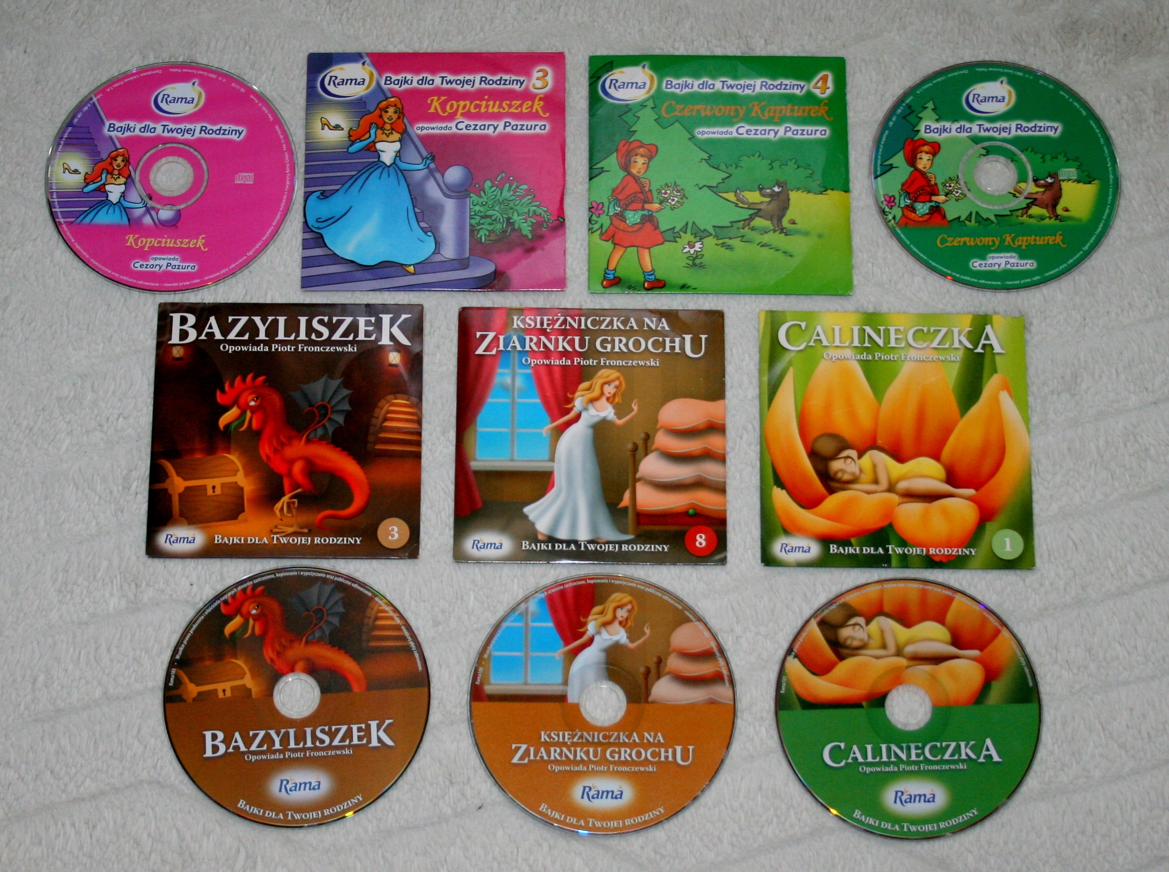 BAJKI DLA TWOJEJ RODZINY AUDIOBOOK 5 PŁYT CD Nośnik audiobook CD