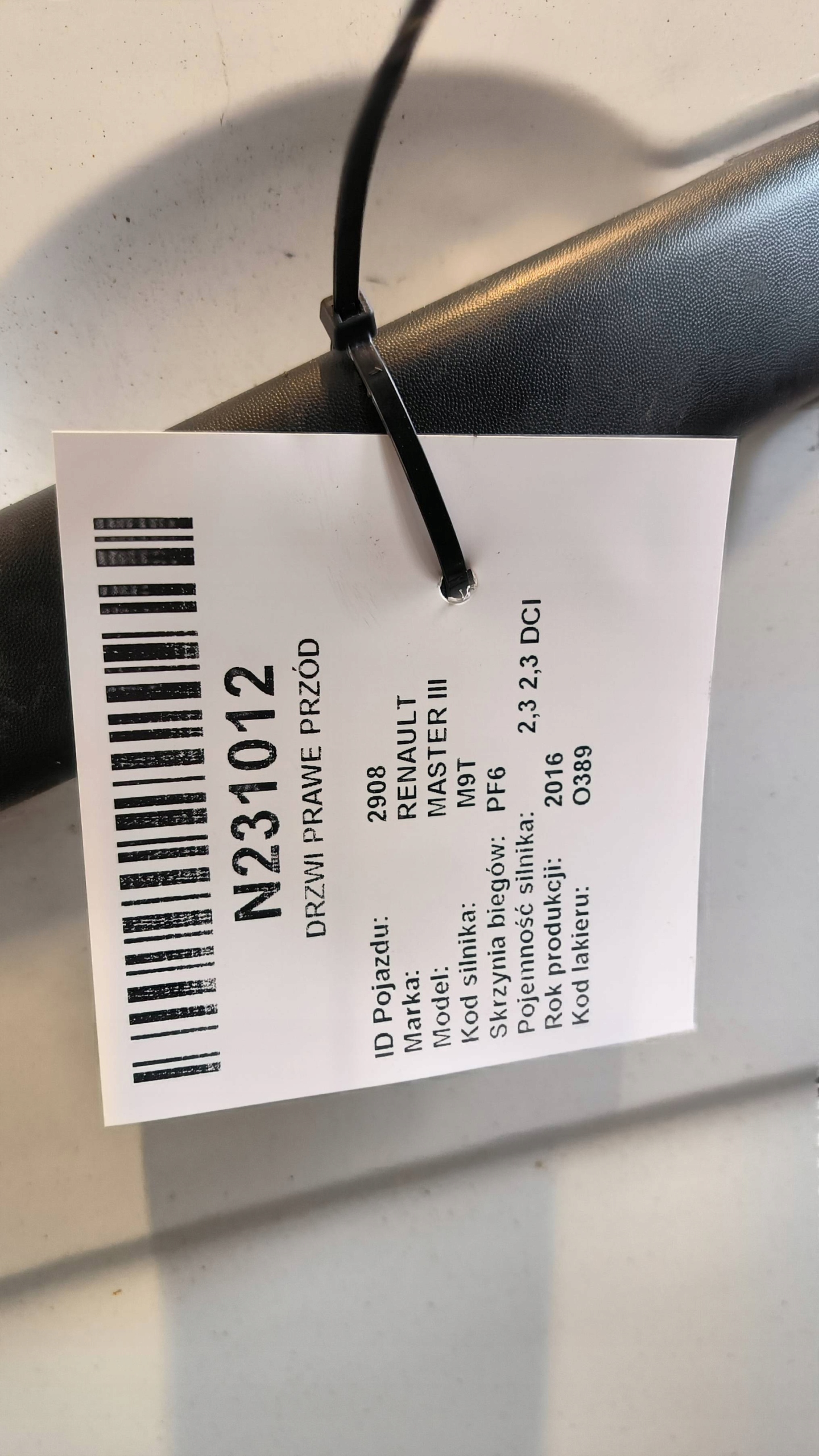 door right front O389 RENAULT MASTER III