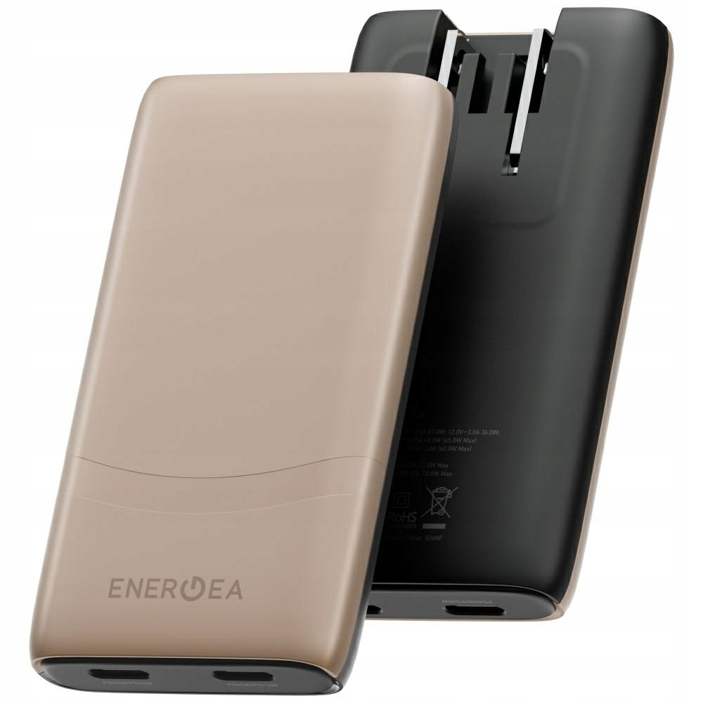 Energea Síťová Nabíječka 65W 2X Usb-c Pd/pps QC3.0 Pro Telefony 3 Země