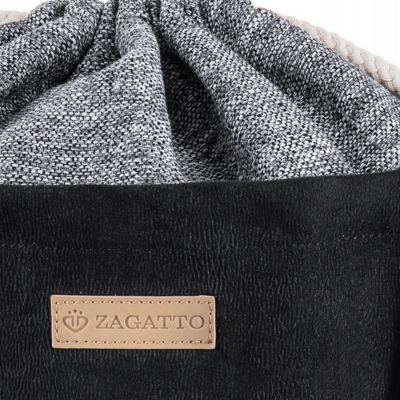 Torebka damska na ramię czarna worek kobieca Wielkość duża (mieszcząca A4)