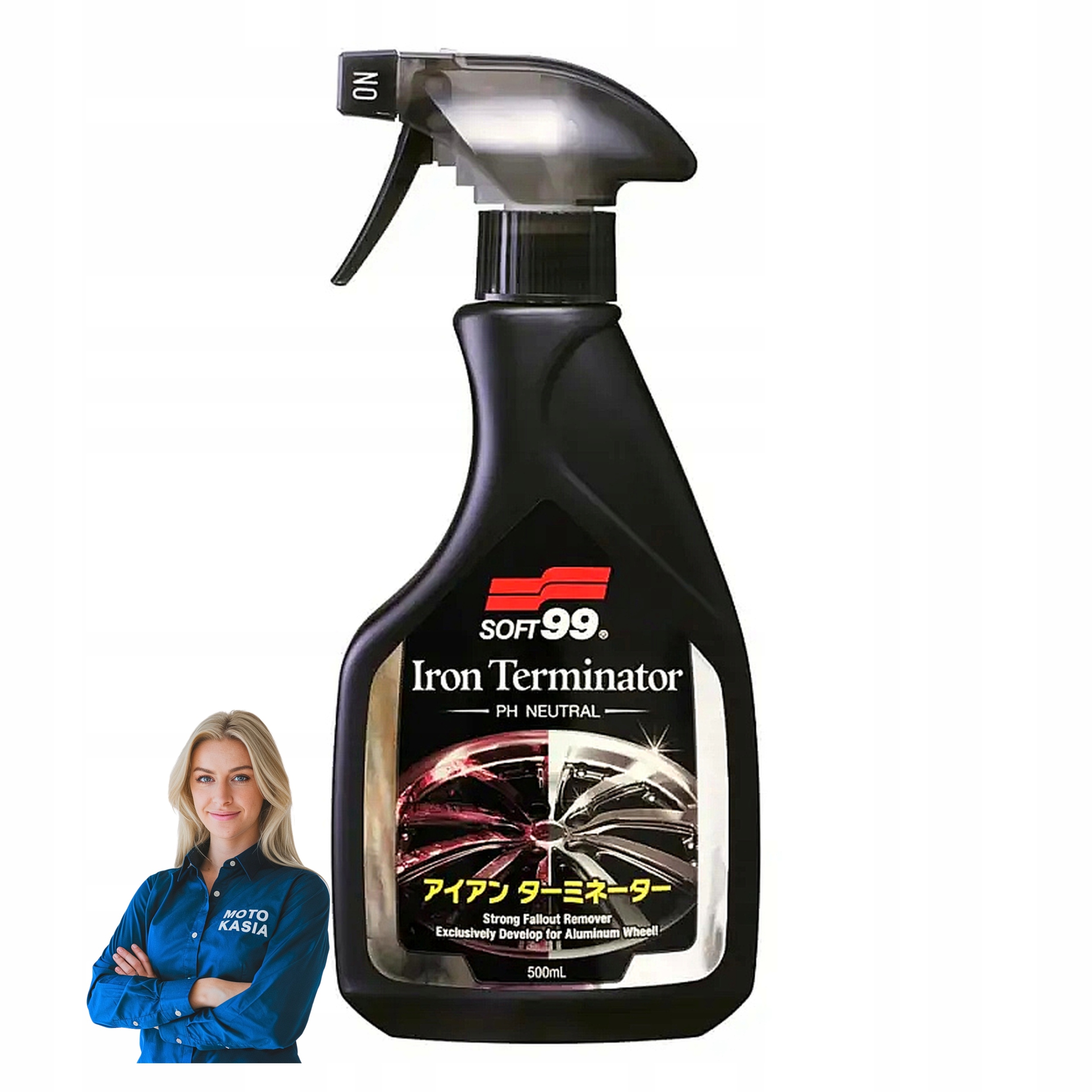 Deironizer Soft99 Iron Terminator krwawiąca felga mycie pielęgnacja auta