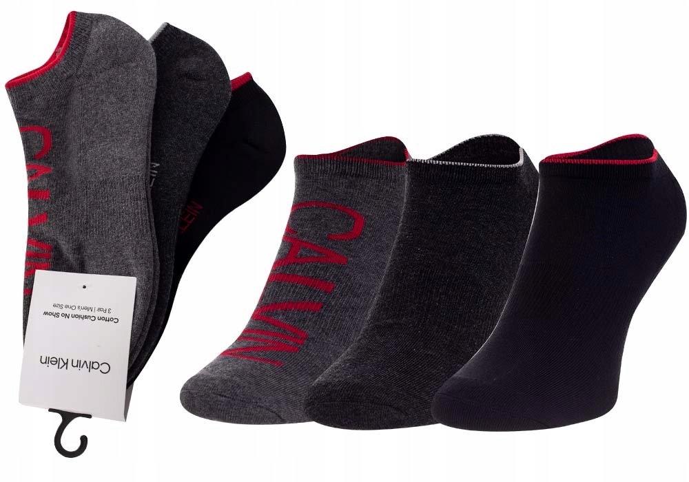 

Calvin Klein Męskie Skarpetki Stopki 3P Roz: 40-46