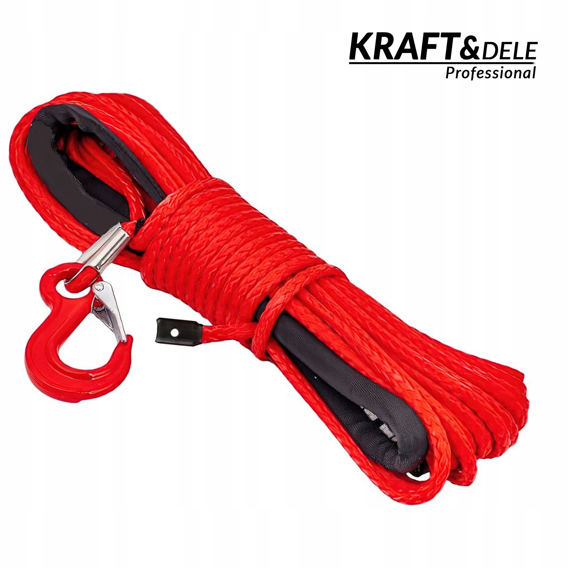 Syntetické lano Dyneema pre navijak 8 mm 24 m 6800 kg Kraft&Dele
