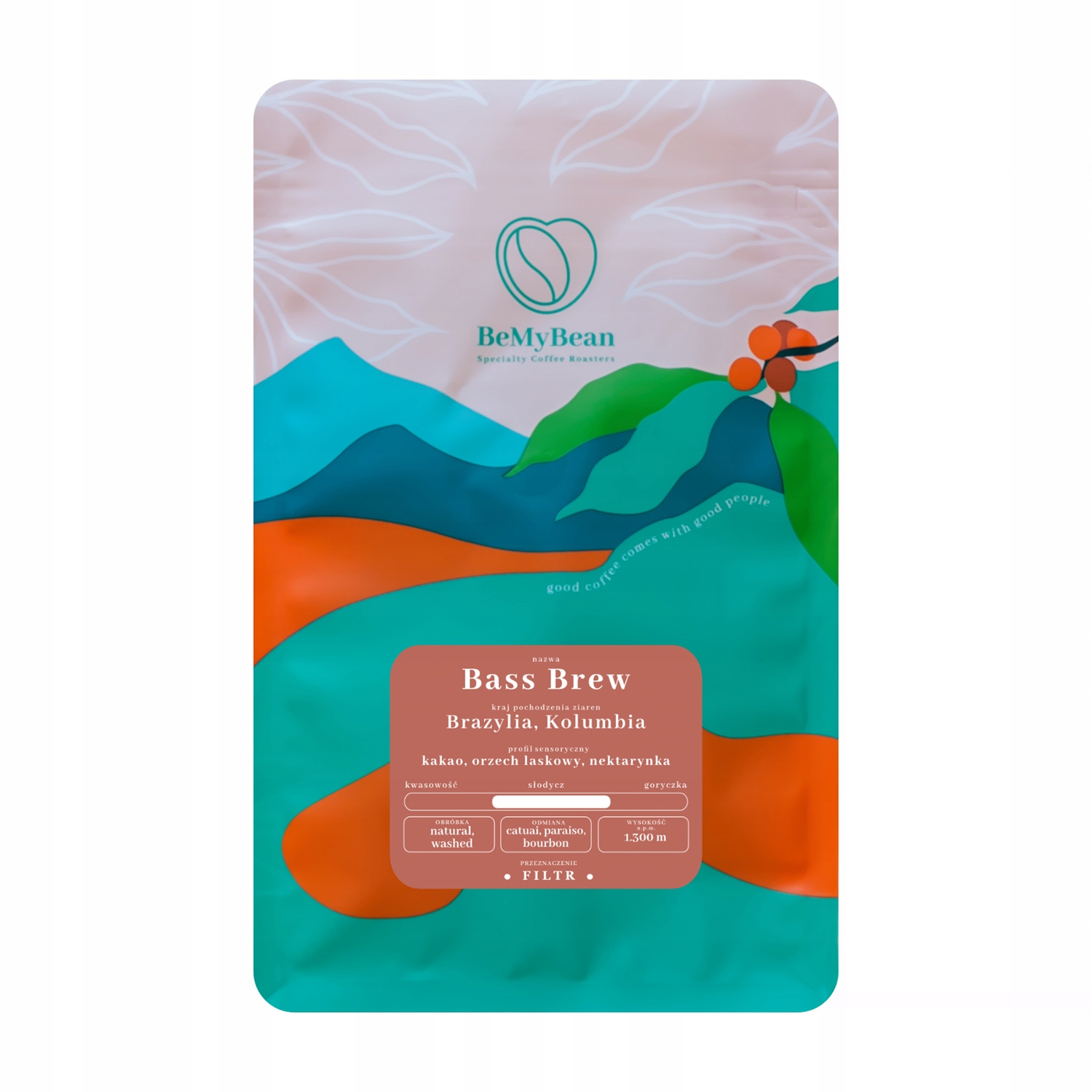 Bemybean Bass Brew Filter Blend Coffee Arabica Kawa Ziarnista 1KG