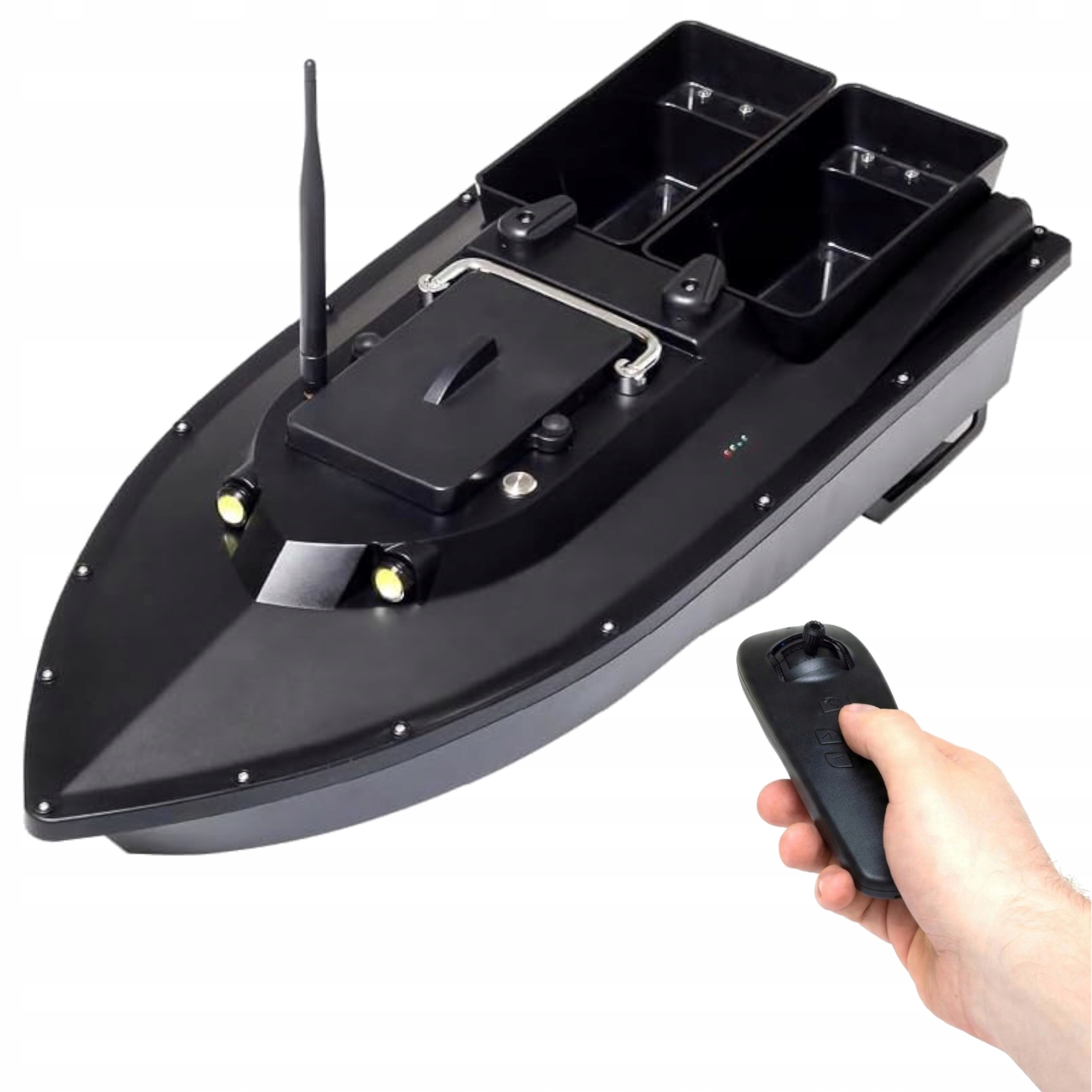 Návnadová Loď 500 M Loď Dálkově Ovládaná Led 2 Zásobníky Baterie Taška
