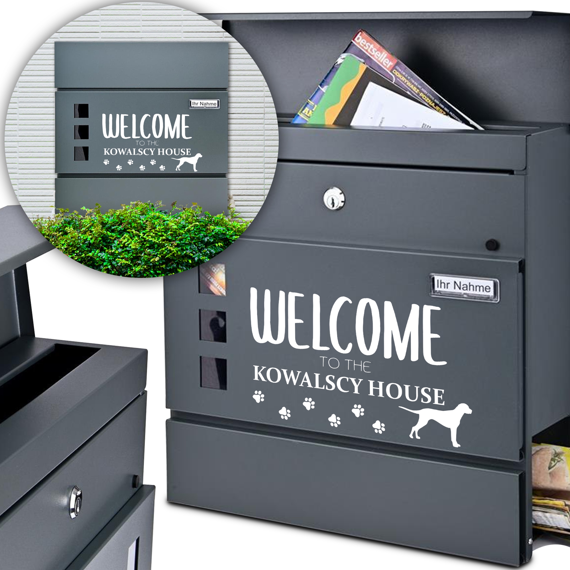 Poštovní schránka Welcome to the House MiX Vzory