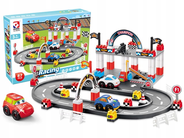 

Klocki duże plastikowe konstrukcyjne auta ulica