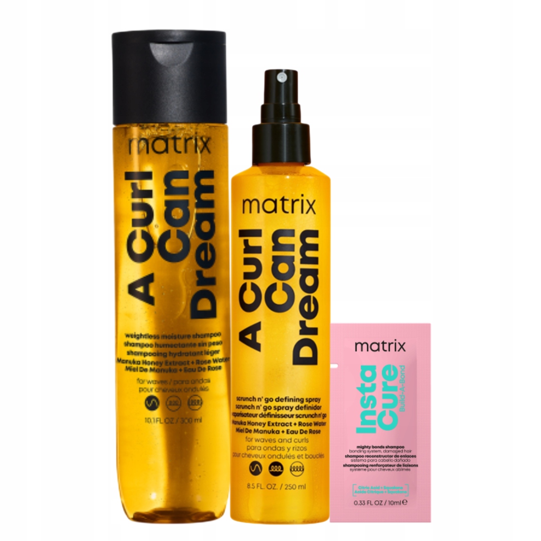 Matrix Curl Can Dream Szampon do włosów falowanych Spray Zestaw prezentowy